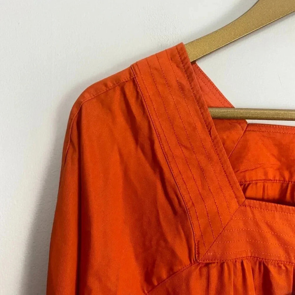 NWT Kensie Tencel Orange Top - Picture 10 of 12